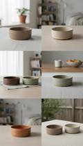 Hand-Glazed Ceramic Pet Bowl