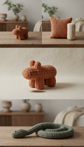 Soft Woven Terracotta Plush Toy