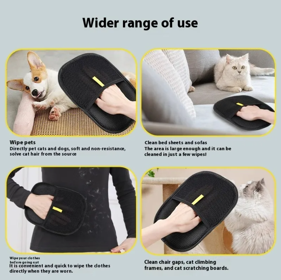 Pet hair removal gloves for cats&dogs