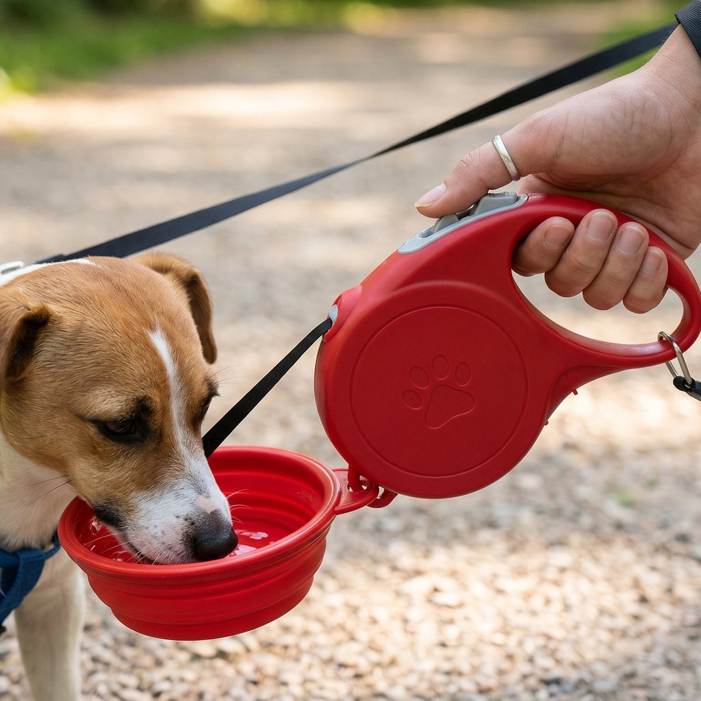 Travel Pet Kit: Bottle, Cup & Rope