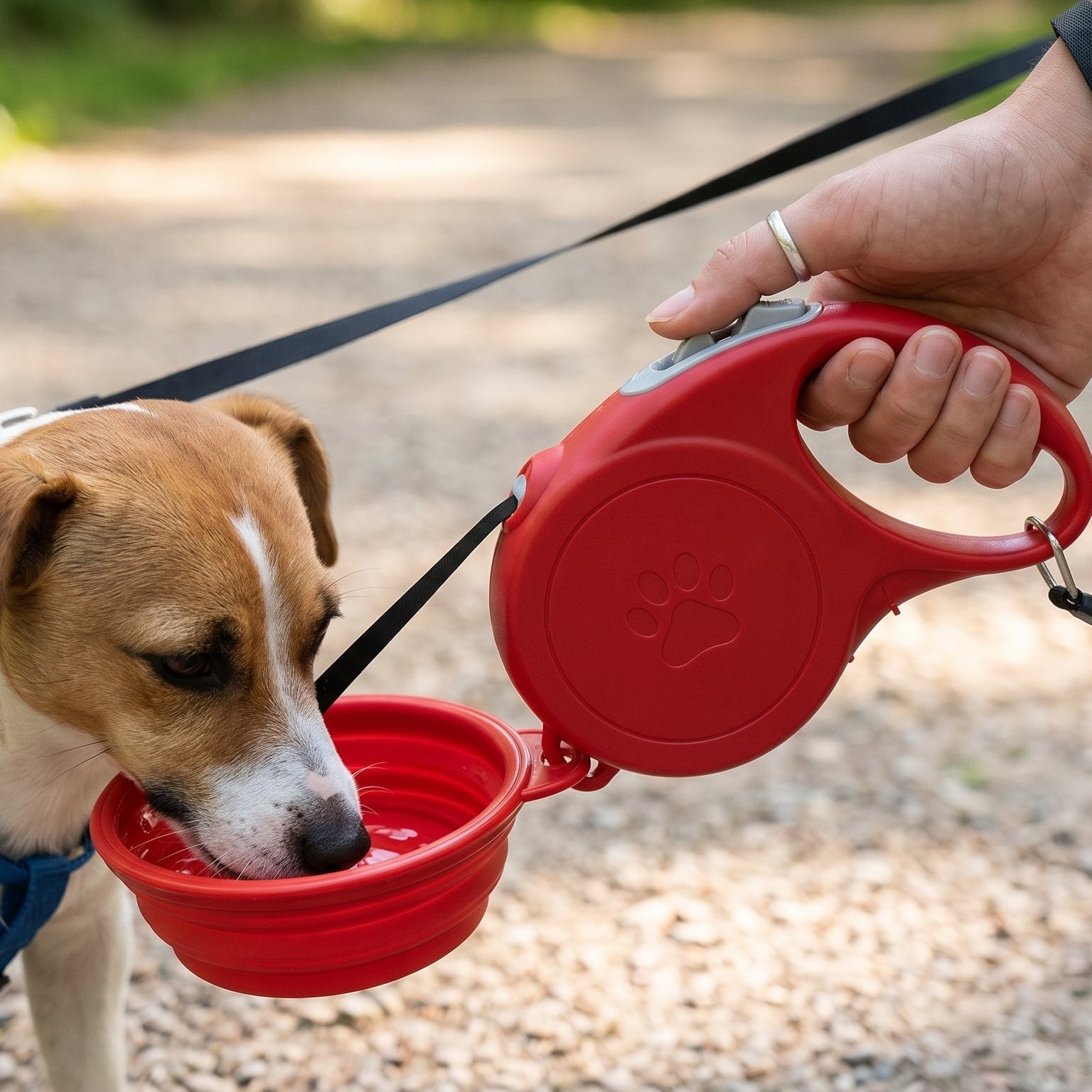 Travel Pet Kit: Bottle, Cup & Rope