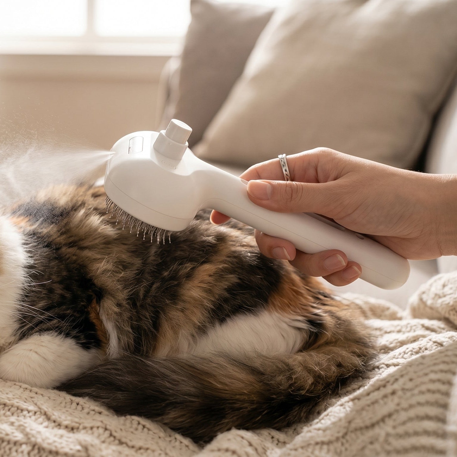 Pet Hair Spray Brush