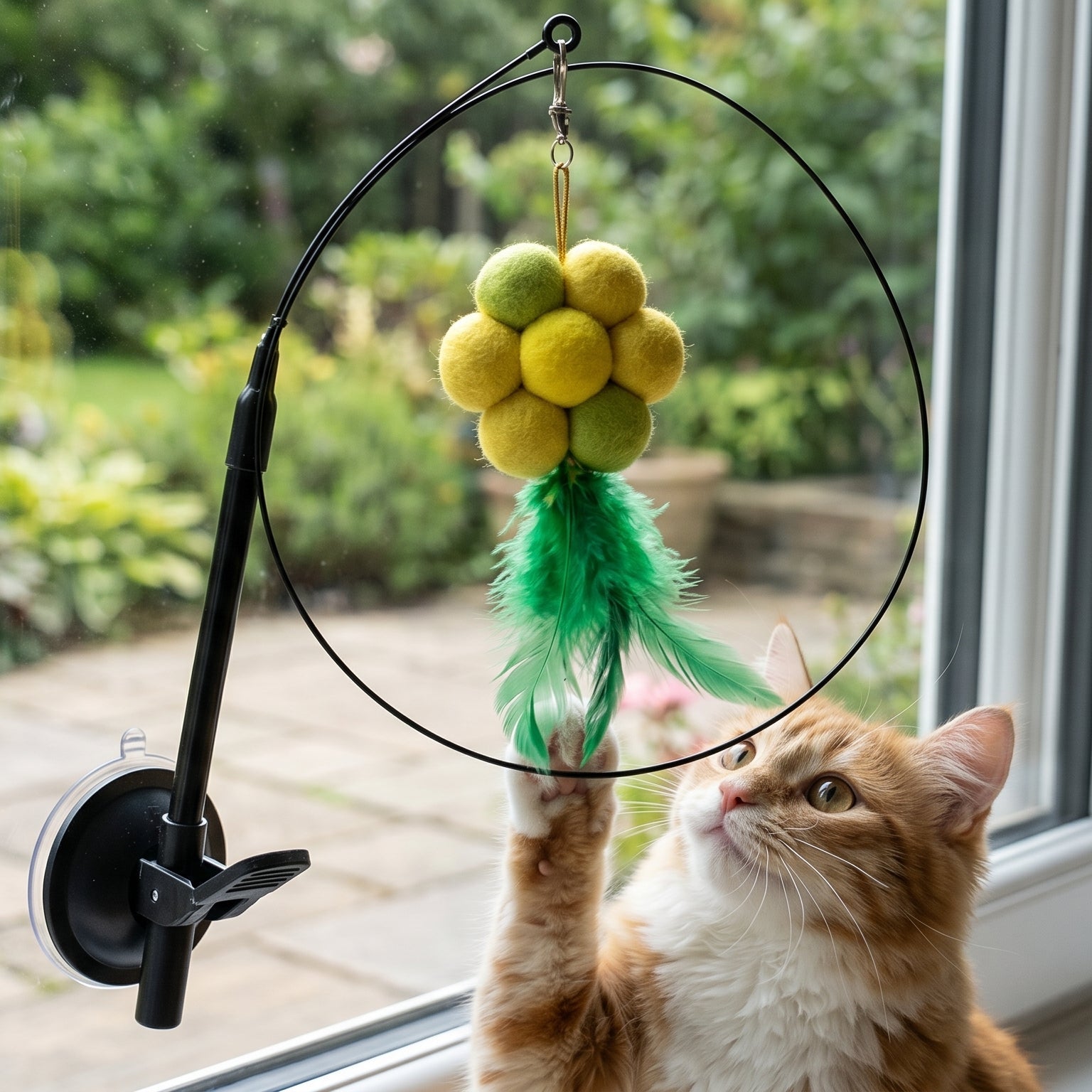 Suction-Cup Cat Teaser Toy